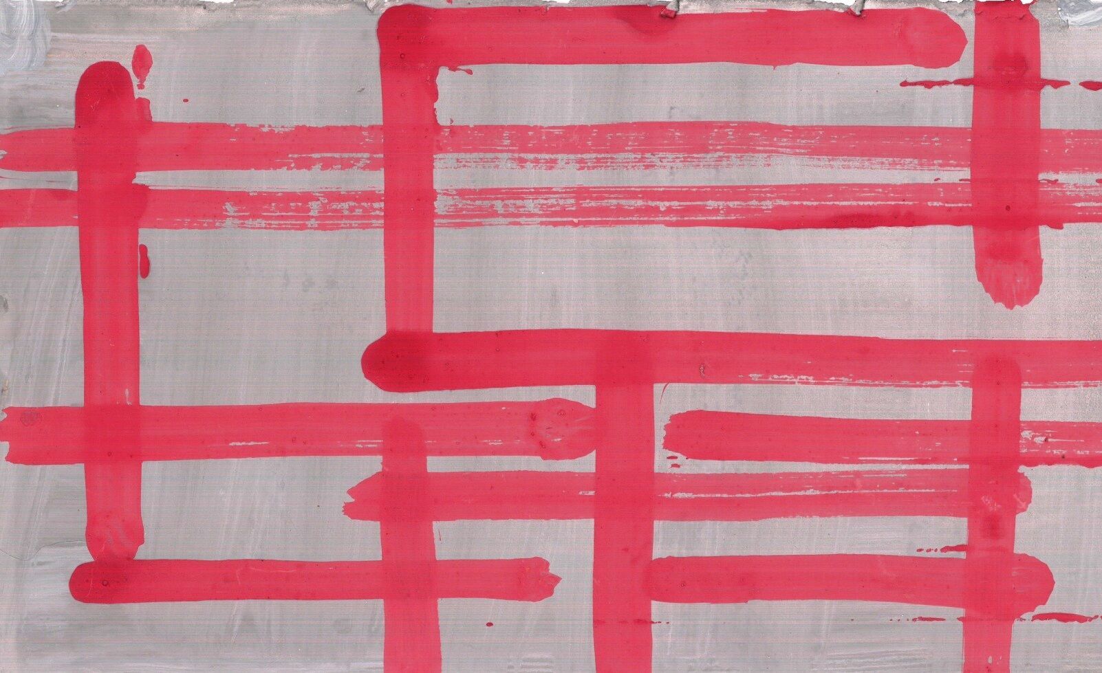 Petra Kasten, Pinselzeichnung aus der Serie "Baupläne, Grundrisse, Wüstungen" 2025, Foto: privat Pinselzeichnung von Petra Kasten, 2025