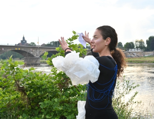 Vor der Natur_Performanceprojekt von HfBK und HfM Dresden am 27.6.2023, Foto: Knut Klassen